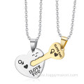 Jewelry Key To My Heart Necklace Stainless Steel